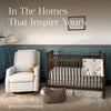 Liberty 3-in-1 Convertible Spindle Crib w/Toddler Bed Conversion Kit in Dusty Rose