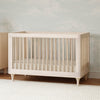 Lolly 3-in-1 Convertible Crib w/Toddler Bed Conversion in Crimson/Natural