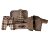 MAILEG JACKET, PANTS & TIE IN SUITCASE, MOUSE - GRANDPA