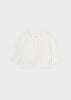 MAYORAL BASIC KNIT SHORT CARDIGAN - OFF WHITE