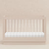 BABYLETTO HARLOW ACRYLIC 3-IN-1 CONVERTIBLE CRIB WITH TODDLER BED CONVERSION KIT
