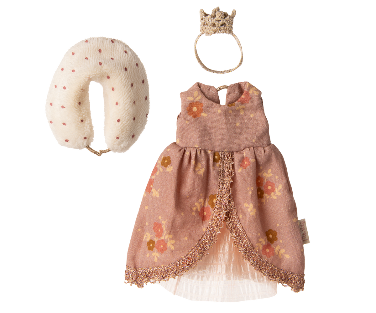 MAILEG QUEEN DRESS, MUM MOUSE