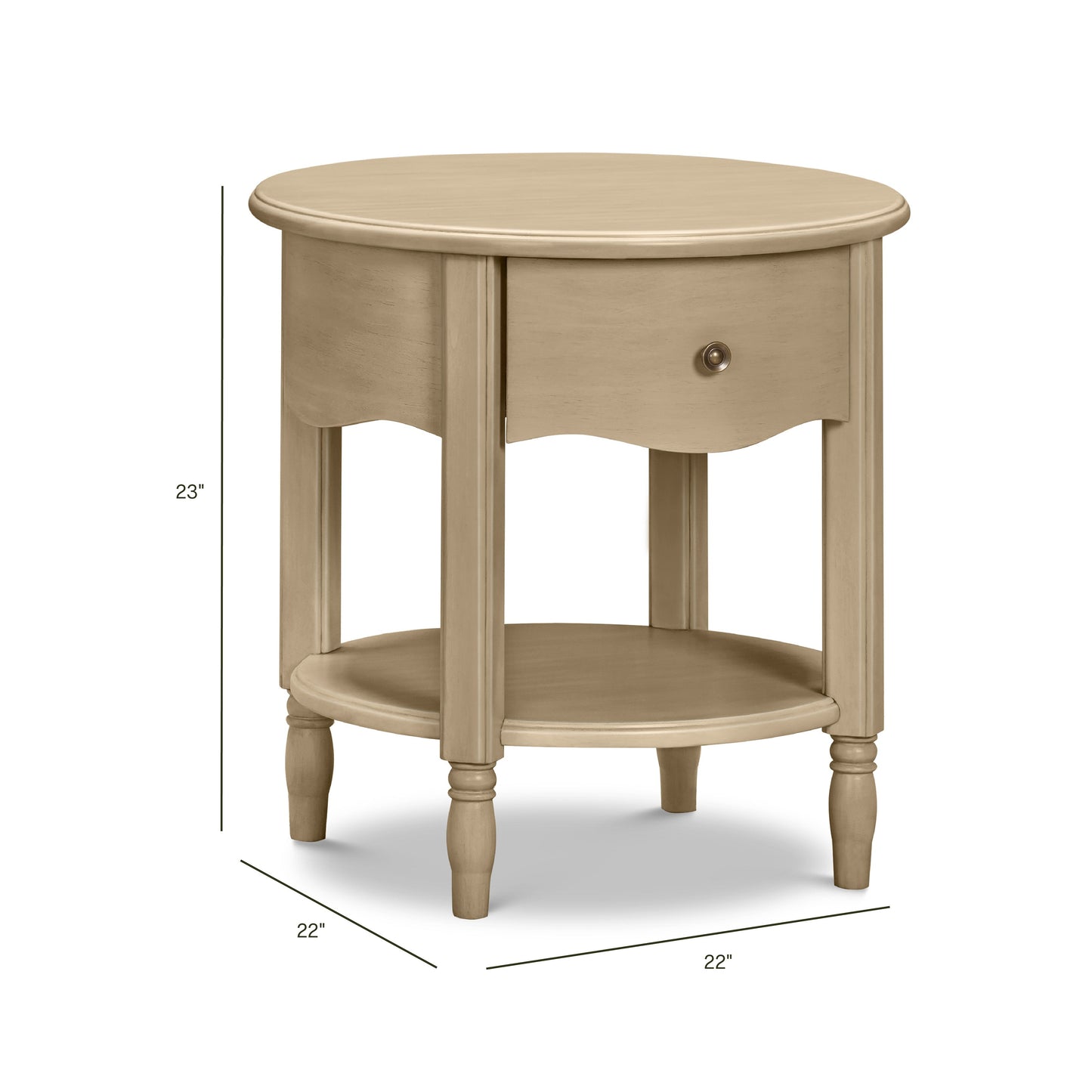 Liberty Assembled Nightstand in Warm White