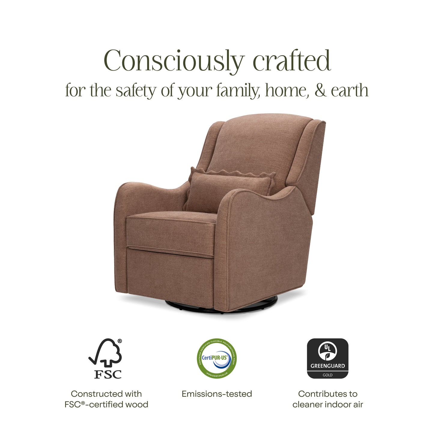 NAMESAKE DEVON RECLINER AND SWIVEL GLIDER