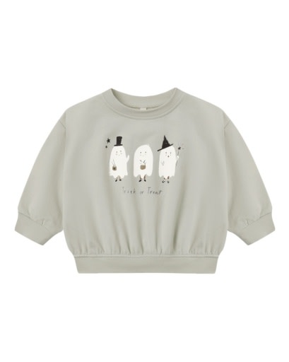 QUINCY MAE RELAXED FLEECE SWEATSHIRT TRICK OR TREAT