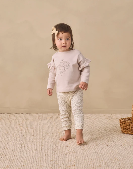 QUINCY MAE DRAWSTRING PANT FLORET