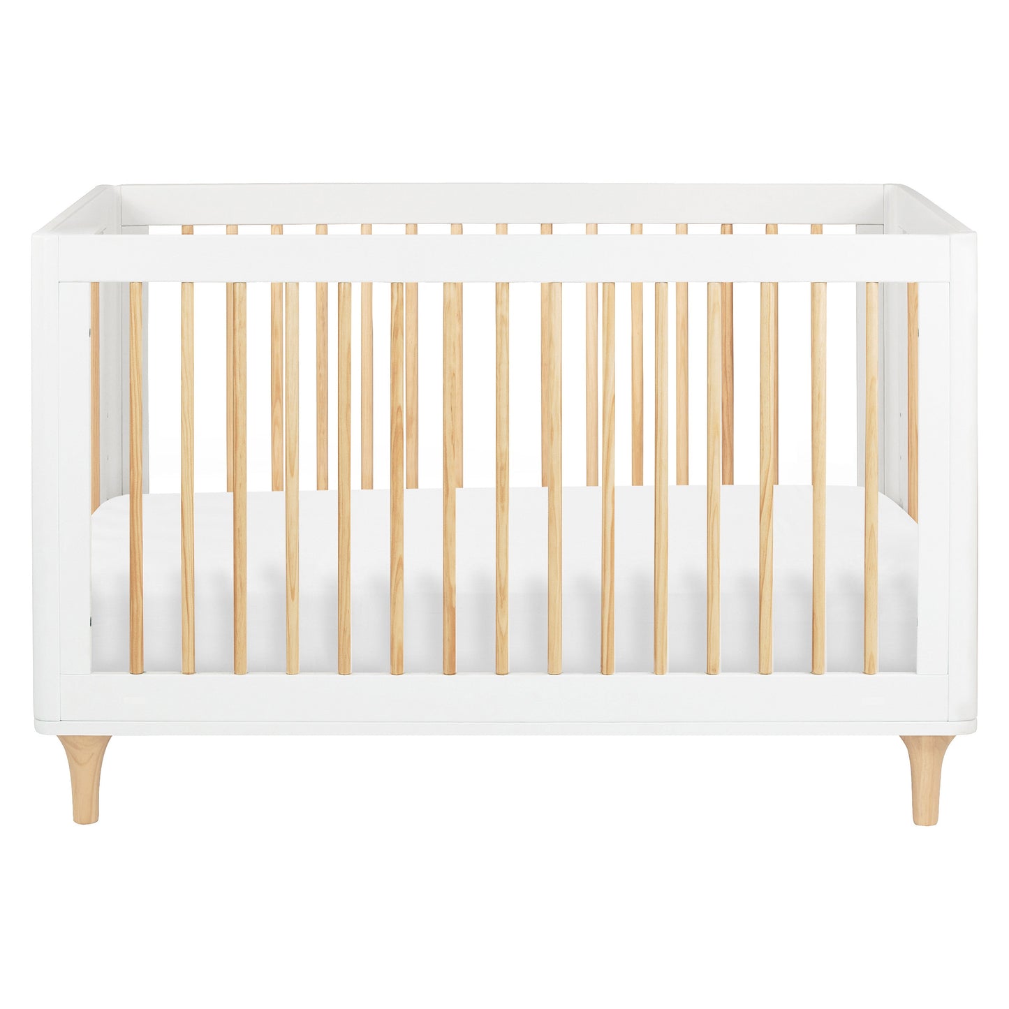 Lolly 3-in-1 Convertible Crib w/Toddler Bed Conversion in Crimson/Natural