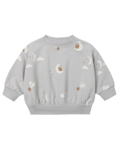 QUINCY MAE RELAXED SWEATSHIRT SKY FRIENDS