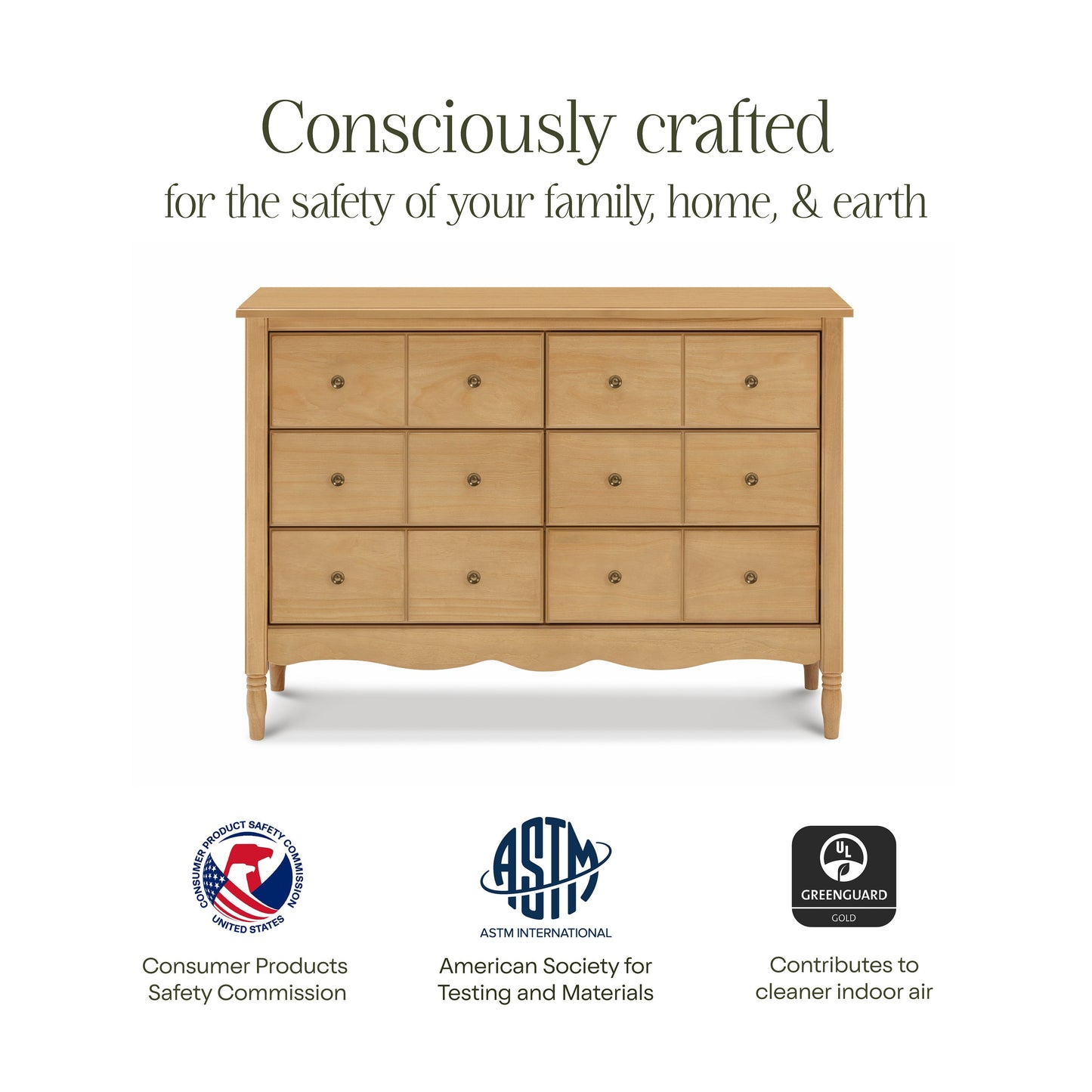 Liberty 6-Drawer Assembled Dresser in Cove Blue