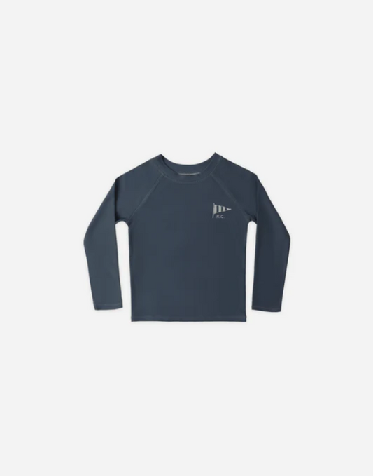 RYLEE + CRU LONG SLEEVE RASHGUARD NAVY