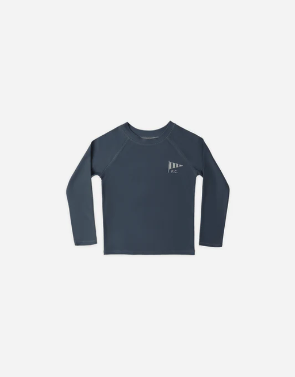 RYLEE + CRU LONG SLEEVE RASHGUARD NAVY