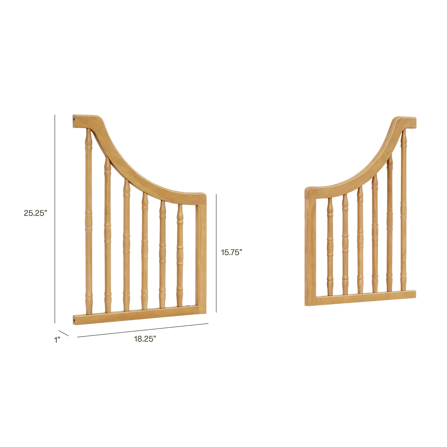 Toddler Bed Conversion Kit in Warm White