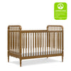 Liberty 3-in-1 Convertible Spindle Crib w/Toddler Bed Conversion Kit in Dusty Rose