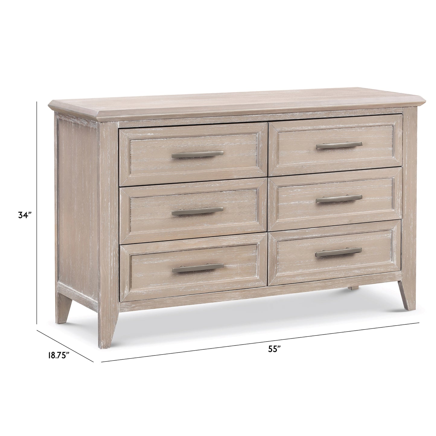 MONOGRAM BY NAMESAKE BECKETT 6-DRAWER DOUBLE DRESSER SANDBAR
