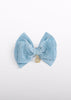 ABEL & LULA GIRL PLEATED KNIT BOW HAIR CLIP