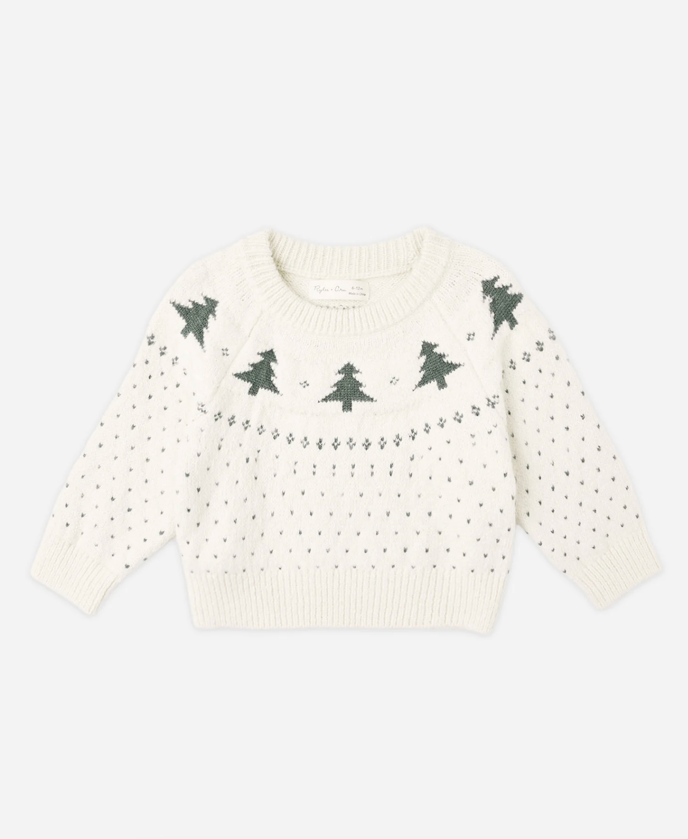 RYLEE + CRU FAIR ISLE SWEATER TREES