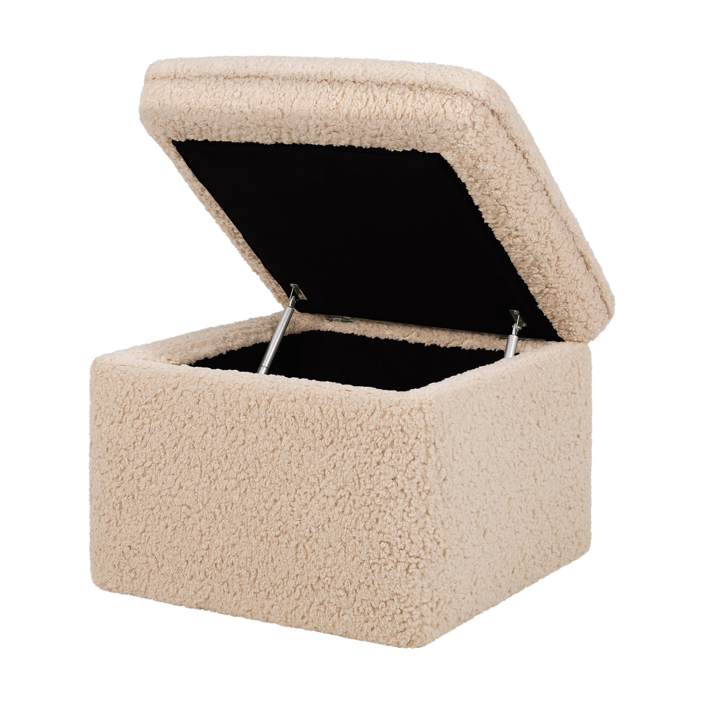 BABYLETTO CALI STORAGE OTTOMAN IN SHEARLING