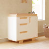 Yuzu 3-Drawer Changer Dresser in White/Natural