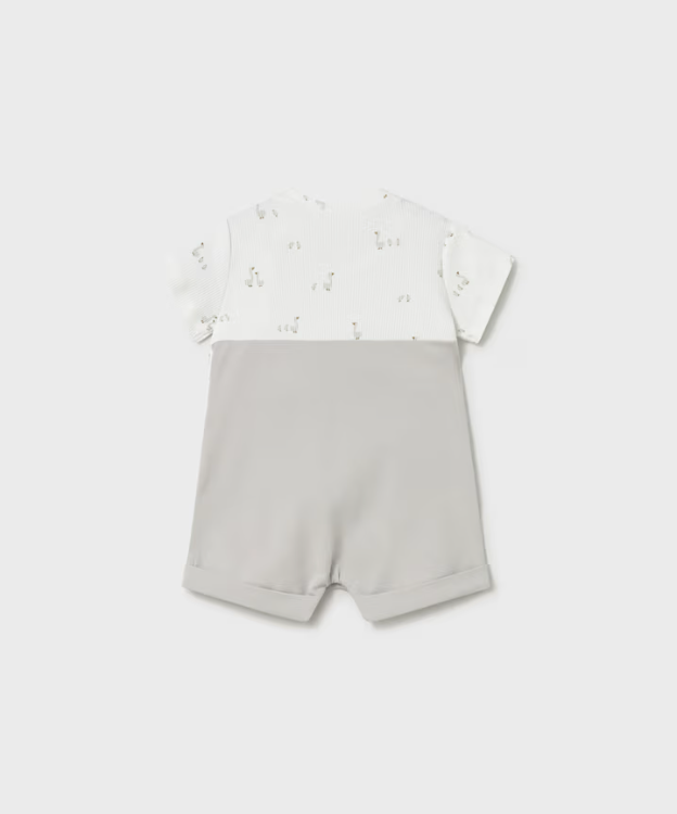 MAYORAL BOY ROMPER SILVER