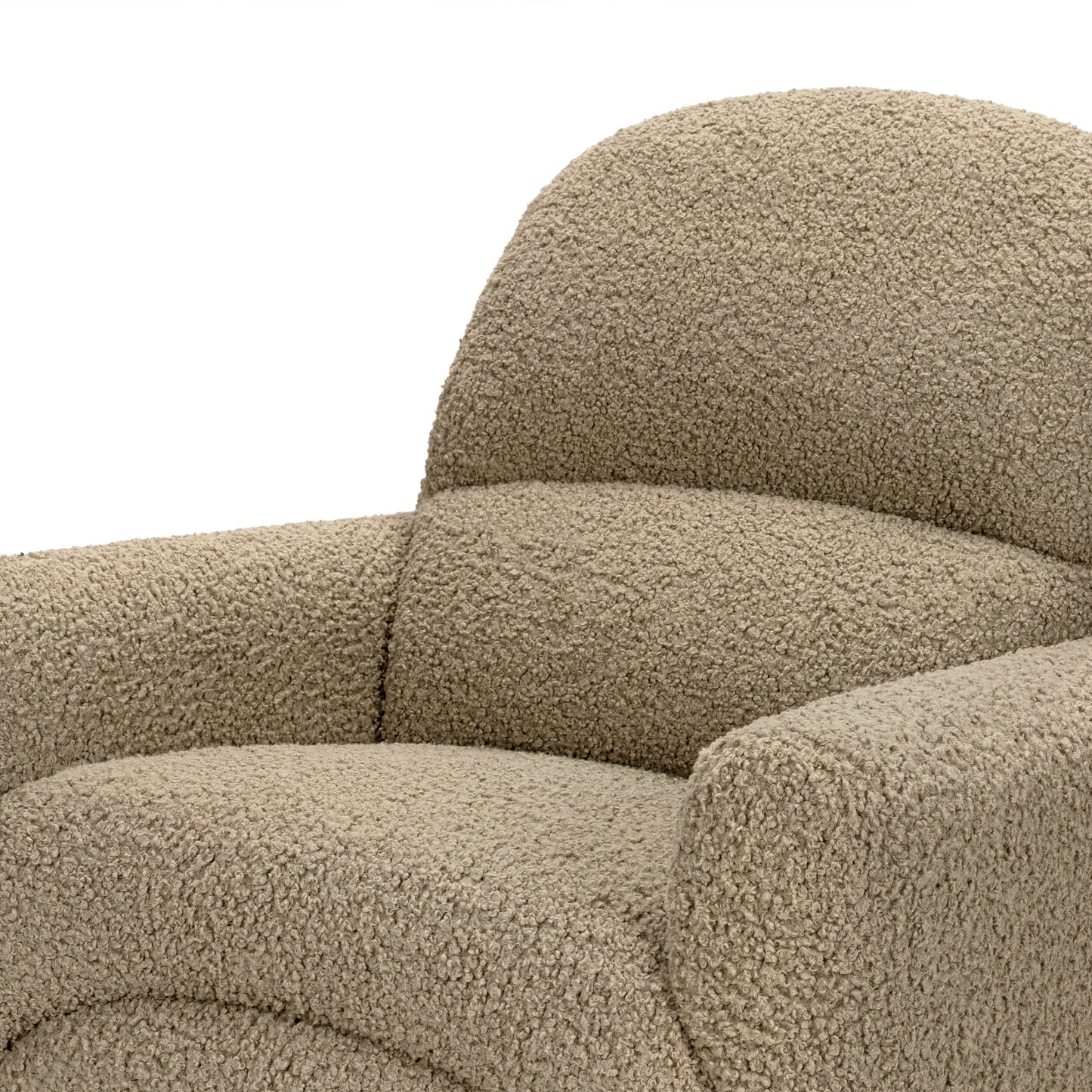 BABYLETTO RAINBOW RECLINER AND SWIVEL GLIDER IN TEDDY LOOP
