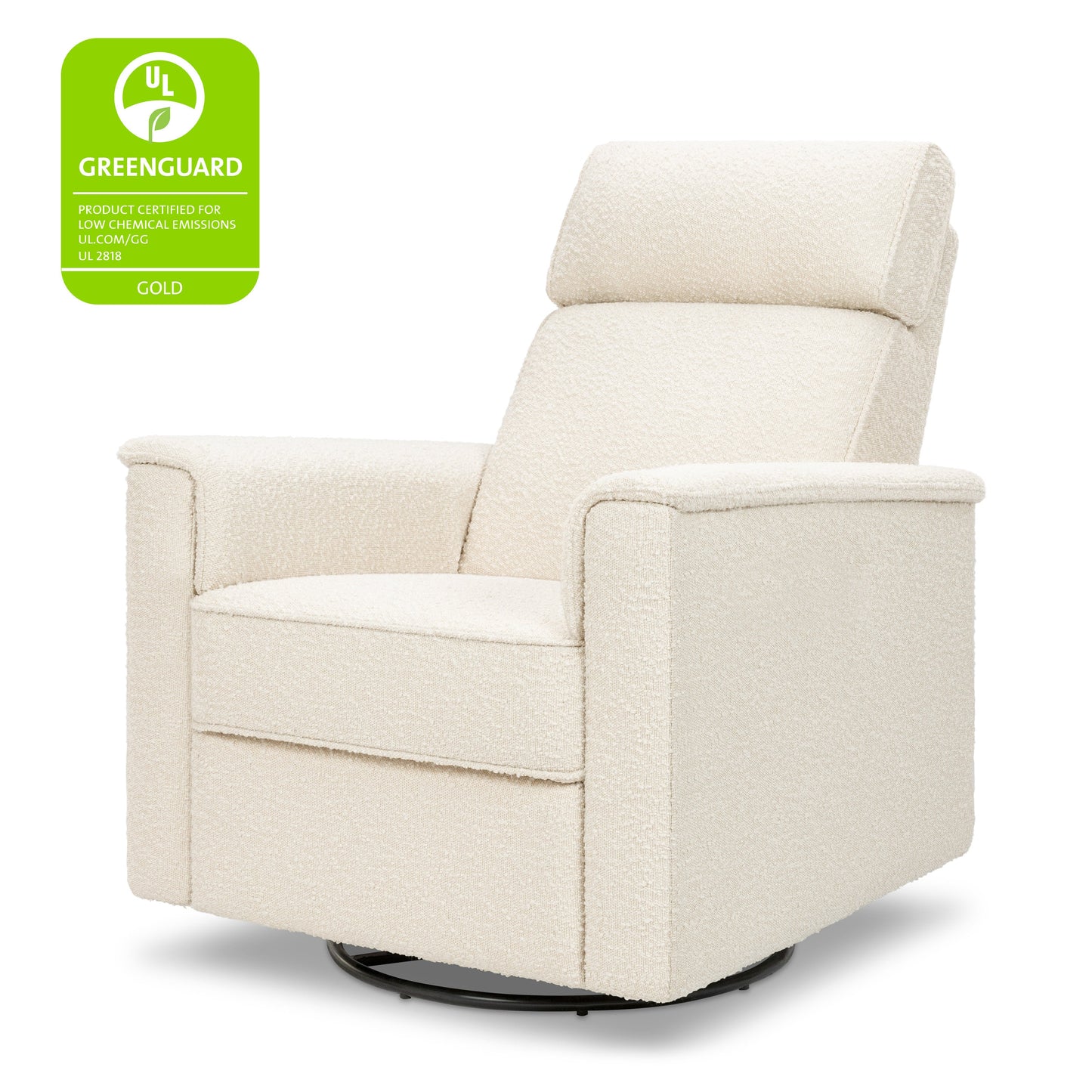 Willa Deluxe Power Glider Recliner w/Heat&Massage in Performance Beach Eco-Weave