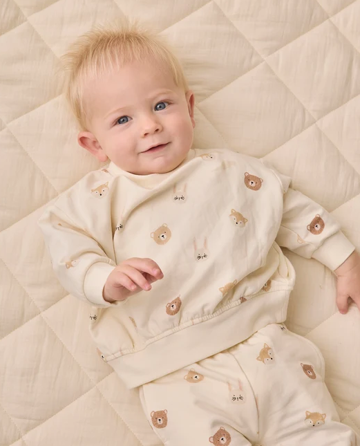 QUINCY MAE RELAXED FLEECE SWEATSHIRT CRITTERS