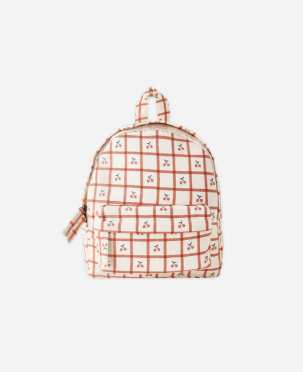 RYLEE + CRU MINI BACKPACK CHERRY CHECK