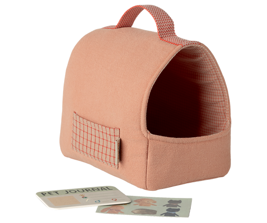 MAILEG PET CARRIER- CORAL
