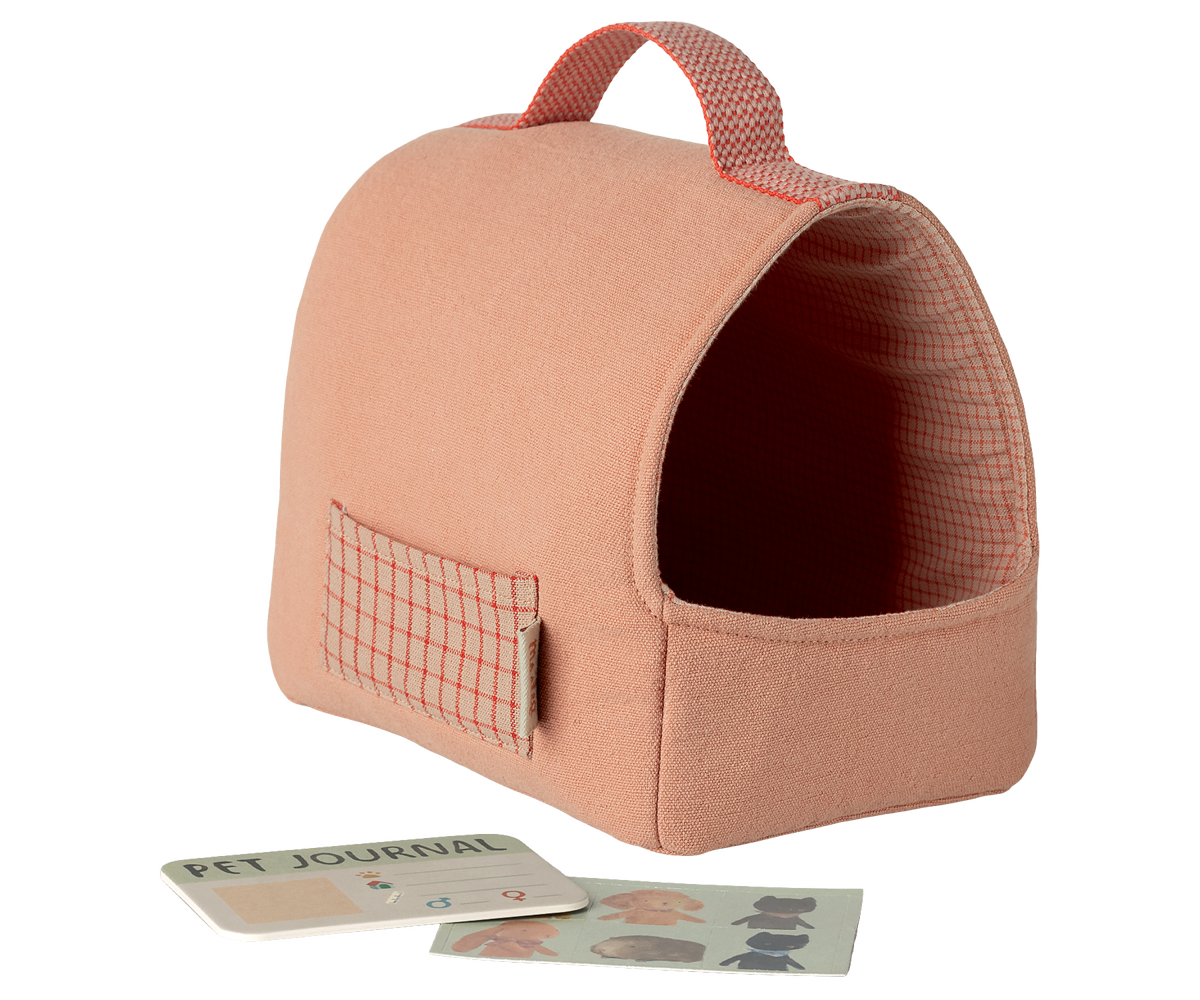 MAILEG PET CARRIER- CORAL