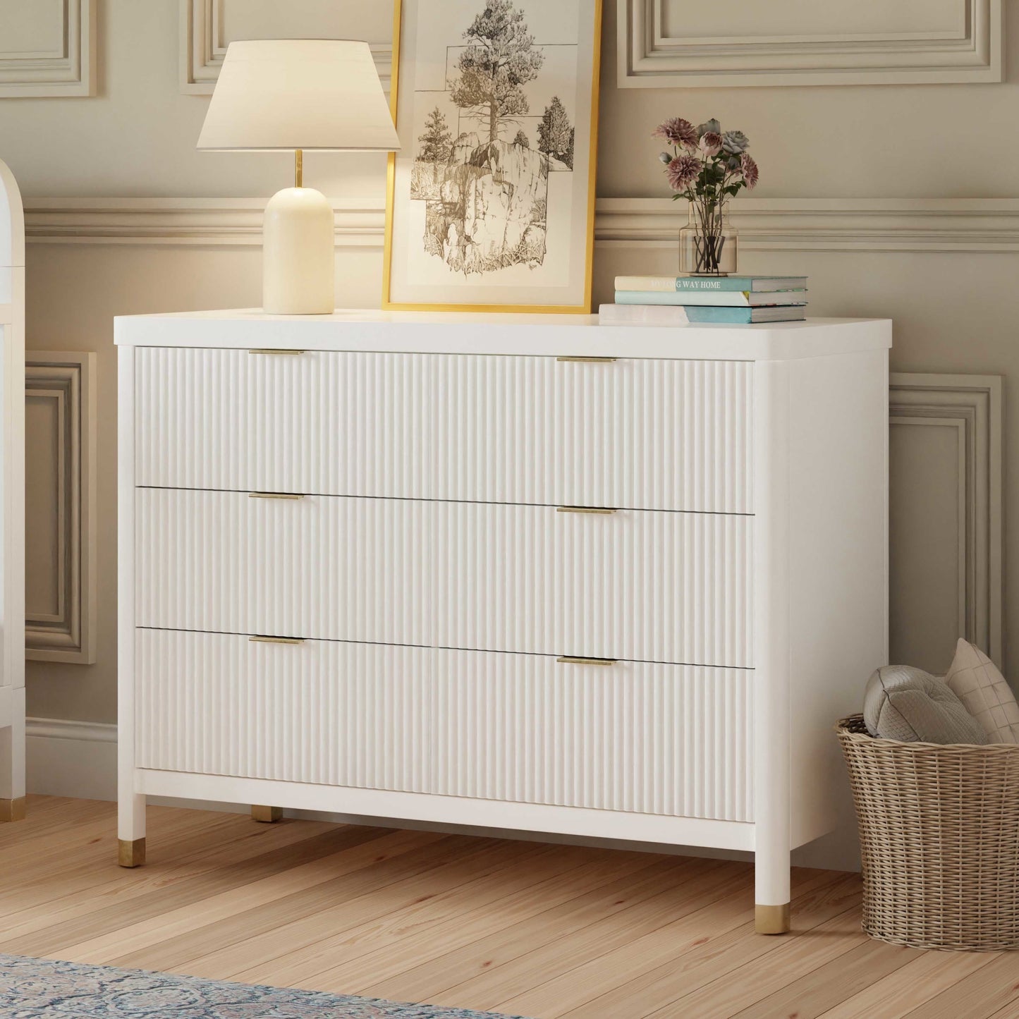 NAMESAKE BRIMSLEY TAMBOUR 6-DRAWER DRESSER