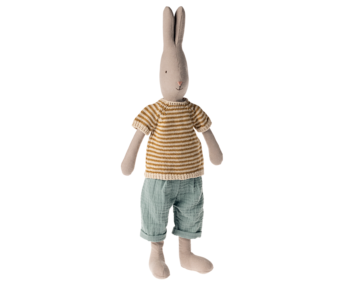 MAILEG RABBIT SIZE 3, CLASSIC- KNITTED SHIRT AND PANTS