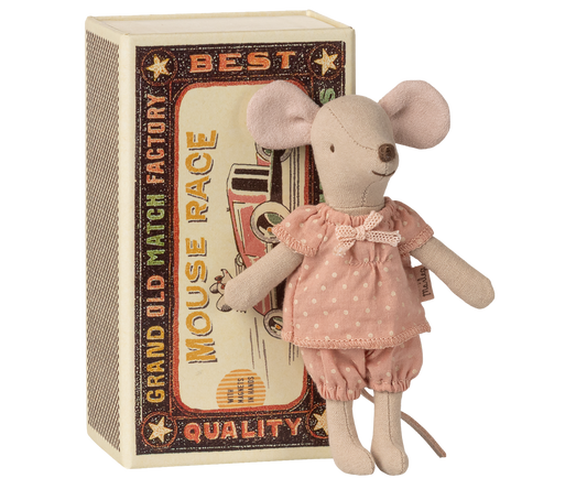 MAILEG BIG SISTER MOUSE IN MATCHBOX