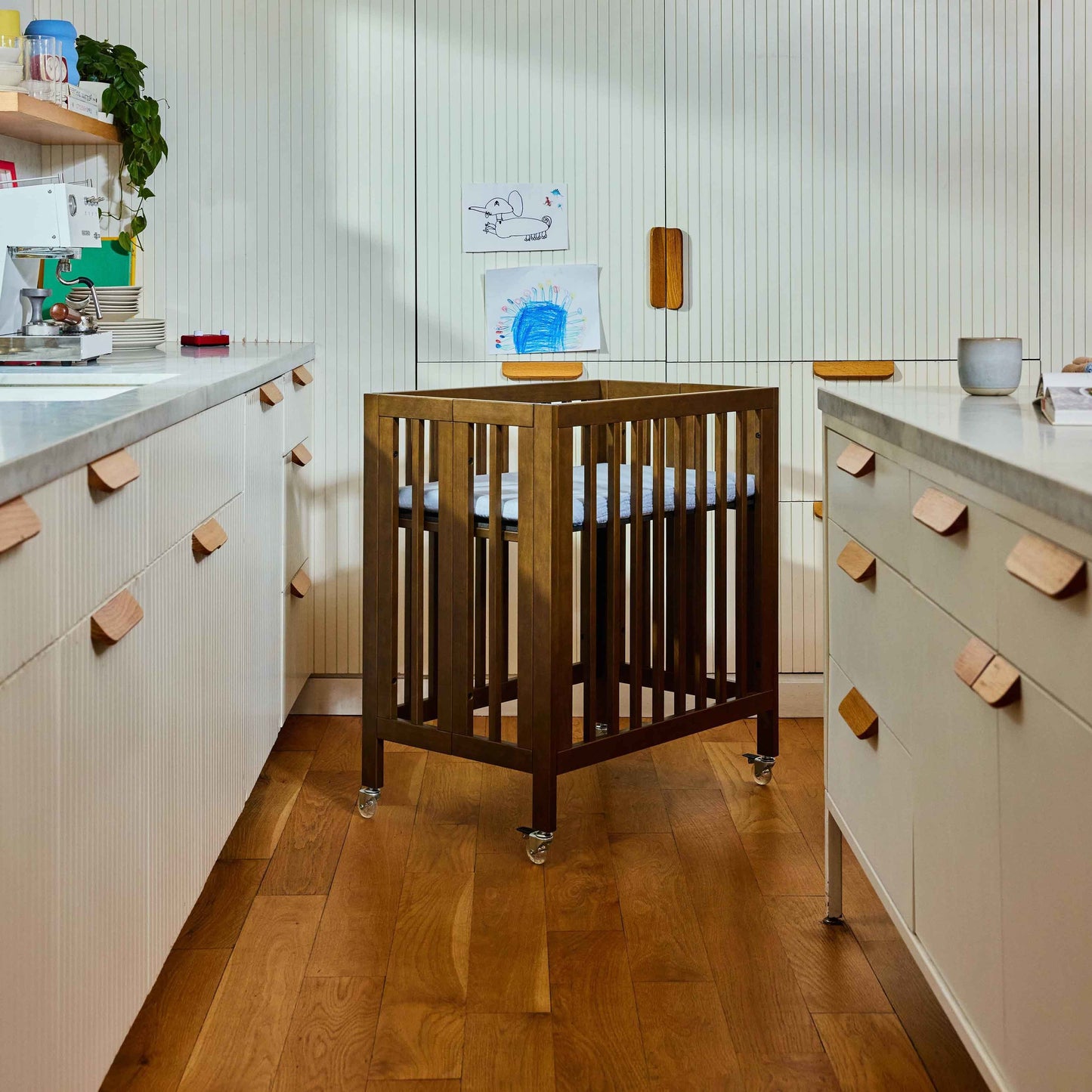 BABYLETTO ROLLI 9-IN-1 CONVERTIBLE ALL-STAGES CRIB WITH BASSINET & TODDLER BED CONVERSION KITS