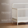 Liberty 4-in-1 Convertible Spindle Crib in Warm White