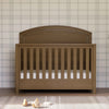MONOGRAM BY NAMESAKE HEMSTED 4-IN-1 CONVERTIBLE CRIB WALNUT DRIFTWOOD