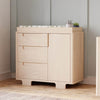 Yuzu 3-Drawer Changer Dresser in White/Natural