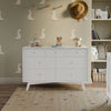 Palma 7-Drawer Double Dresser, Assembled in Warm White