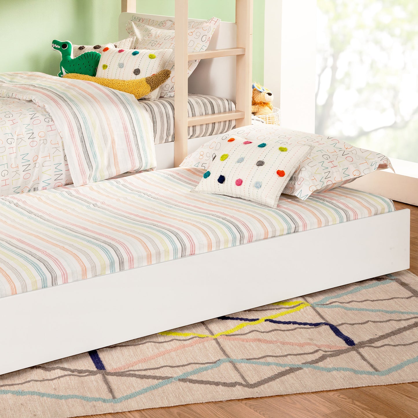 BABYLETTO TIPTOE TWIN STORAGE TRUNDLE BED