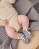 QUINCY MAE RIBBED BODYSUIT, 2 PACK SLATE MICROSTRIPE, CELESTIAL
