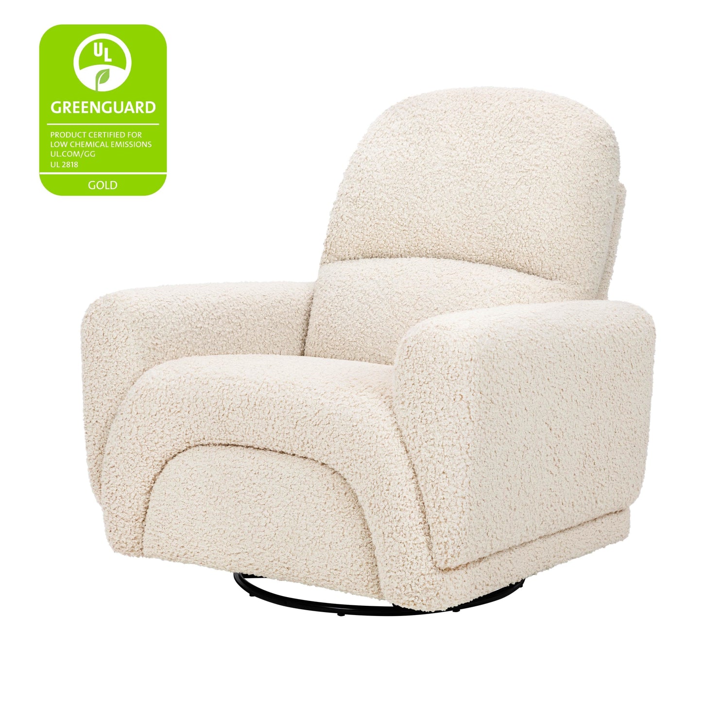 BABYLETTO RAINBOW RECLINER AND SWIVEL GLIDER IN TEDDY LOOP