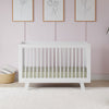 Hudson 3-in-1 Convertible Crib w/ToddlerBedConversionKit in White/Washed Natural