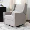 Kiwi Glider Recliner w/ Electronic Control and USB in Ivory Boucle w/Gold Base