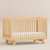 Hudson 3-in-1 Convertible Crib w/ToddlerBedConversionKit in White/Washed Natural