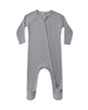QUINCY MAE BAMBOO ZIP FOOTIE SLATE