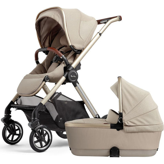 Reef  Stroller + Folding Bassinet -Stone