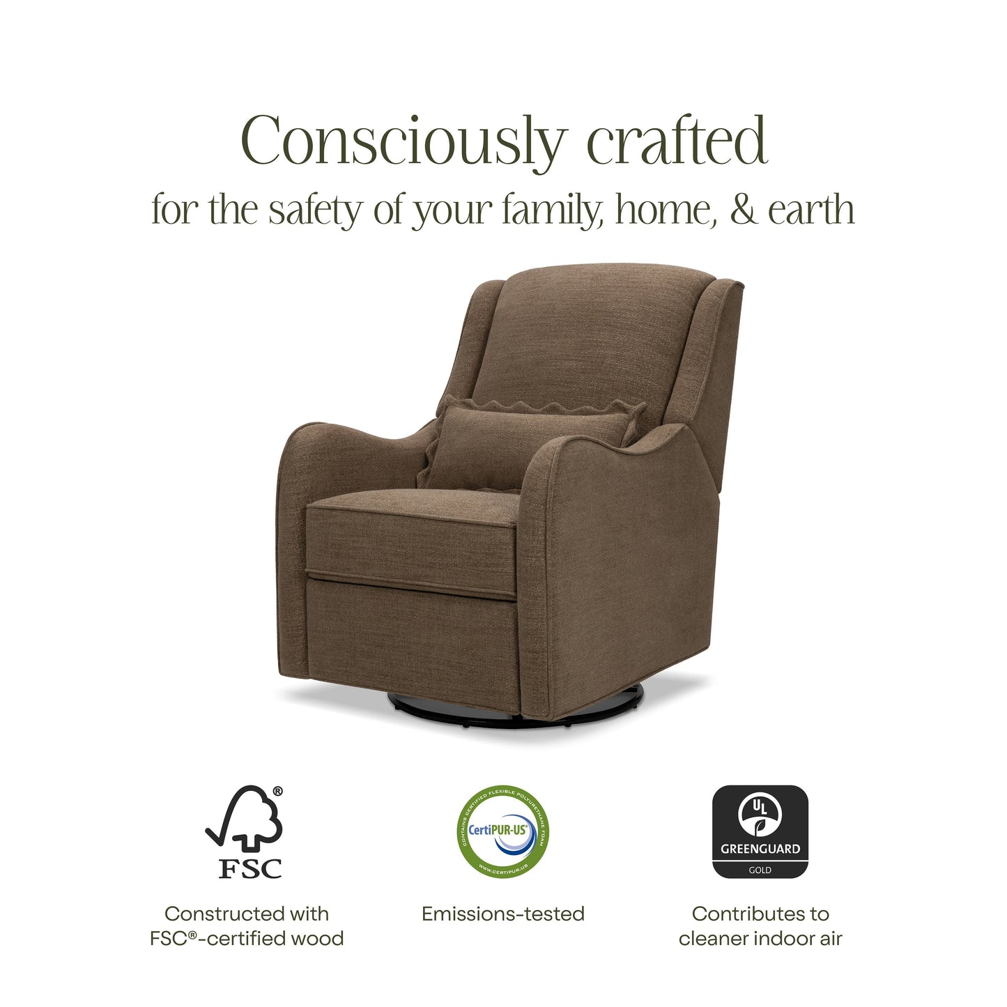 NAMESAKE DEVON RECLINER AND SWIVEL GLIDER
