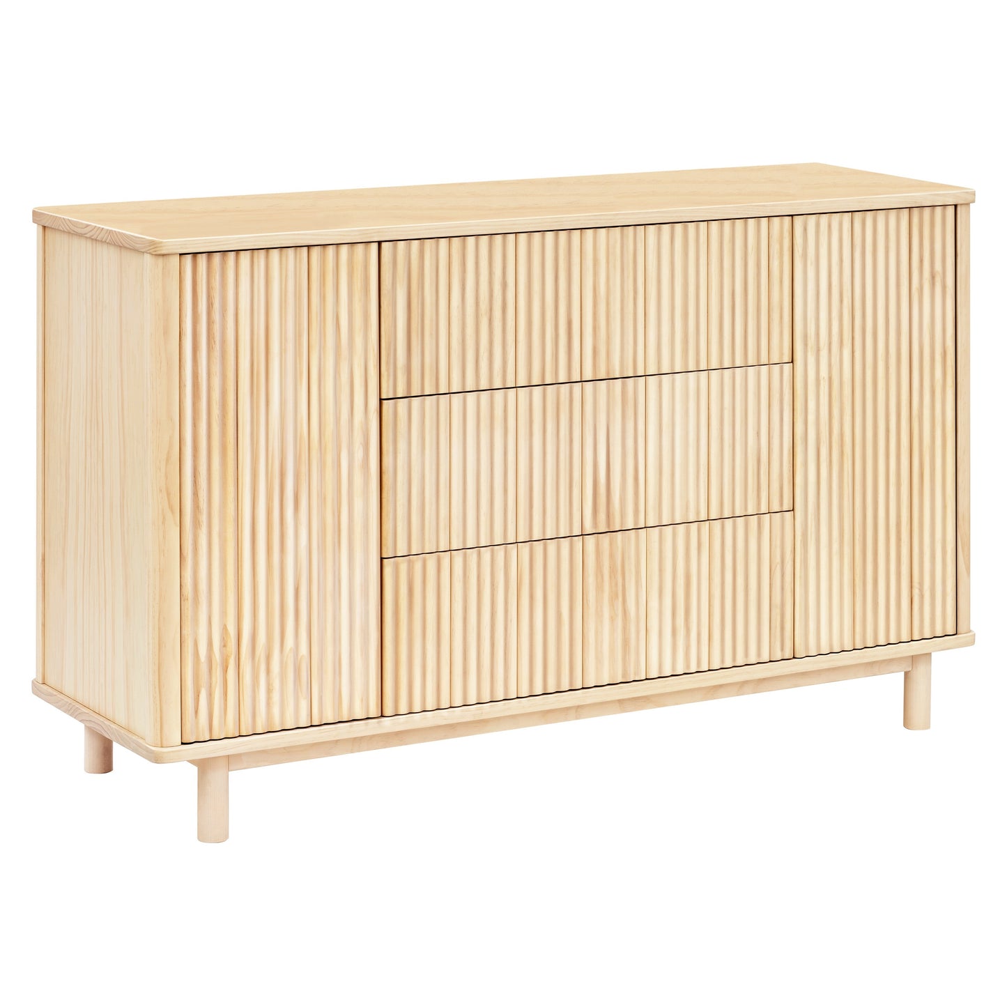 Pogo Tambour Assembled Dresser in Olive