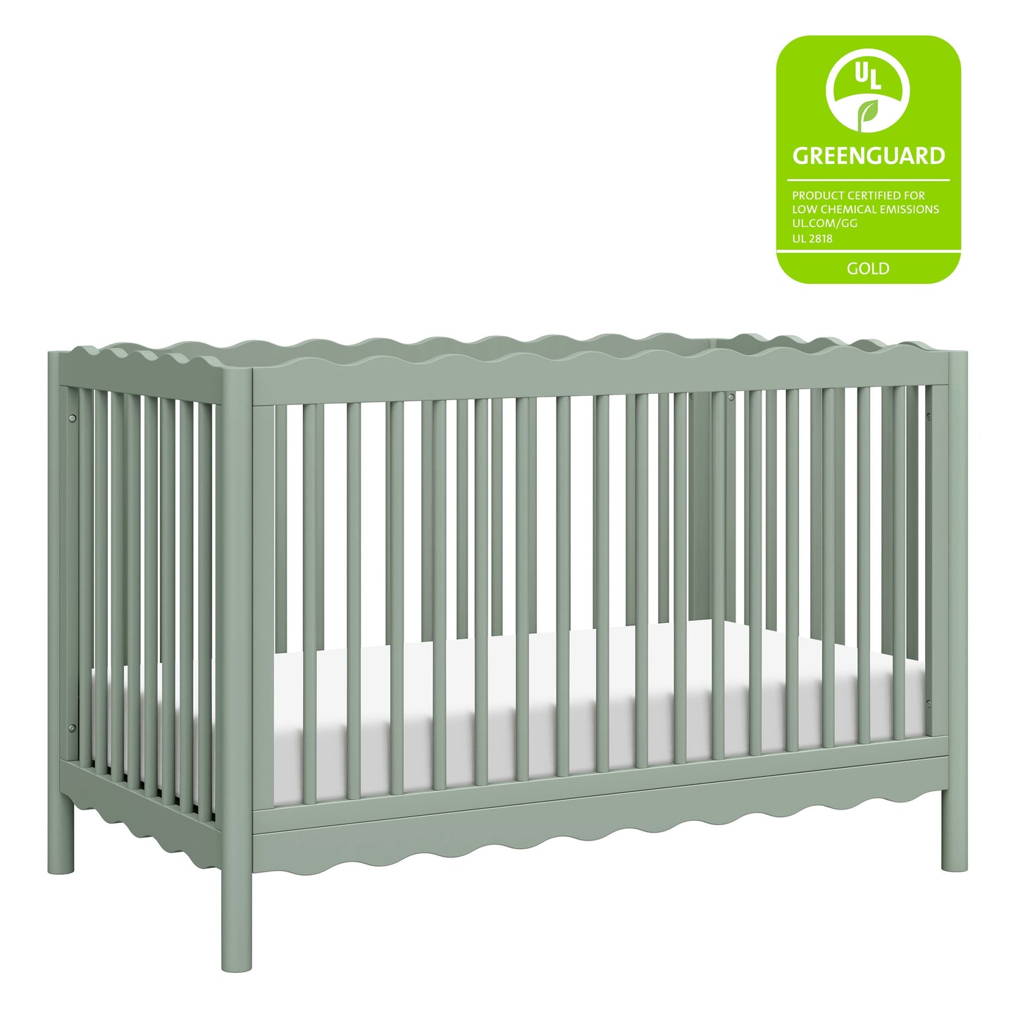 BABYLETTO SWELL 4-IN-1 CONVERTIBLE CRIB WITH TODDLER BED CONVERSION KIT
