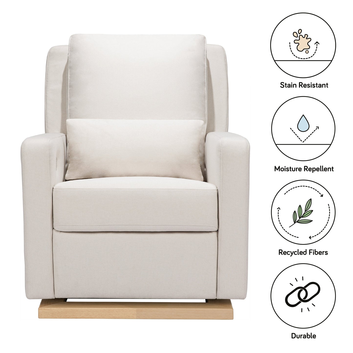 BABYLETTO SIGI ELECTRONIC RECLINER AND GLIDER WITH USB PORT