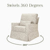 MORRIS & CO. X NAMESAKE CRAWFORD PILLOWBACK COMFORT SWIVEL GLIDER